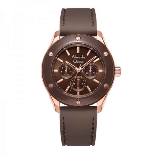 Alexandre Christie AC 2989 Rosegold Brown BFRRGBO